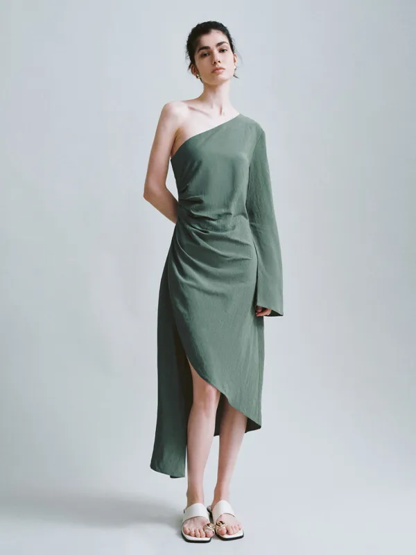 One Shoulder A-Line Dresses sold by Urban Revivo
