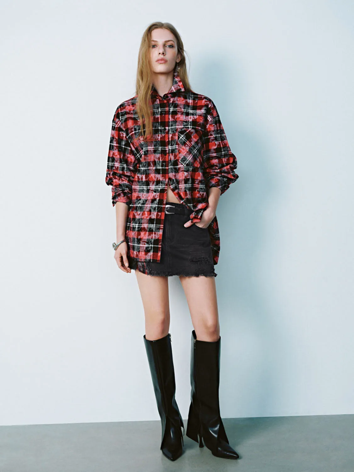 Plaid Long Sleeve Shirts sold by Urban Revivo product image thumbnail 4