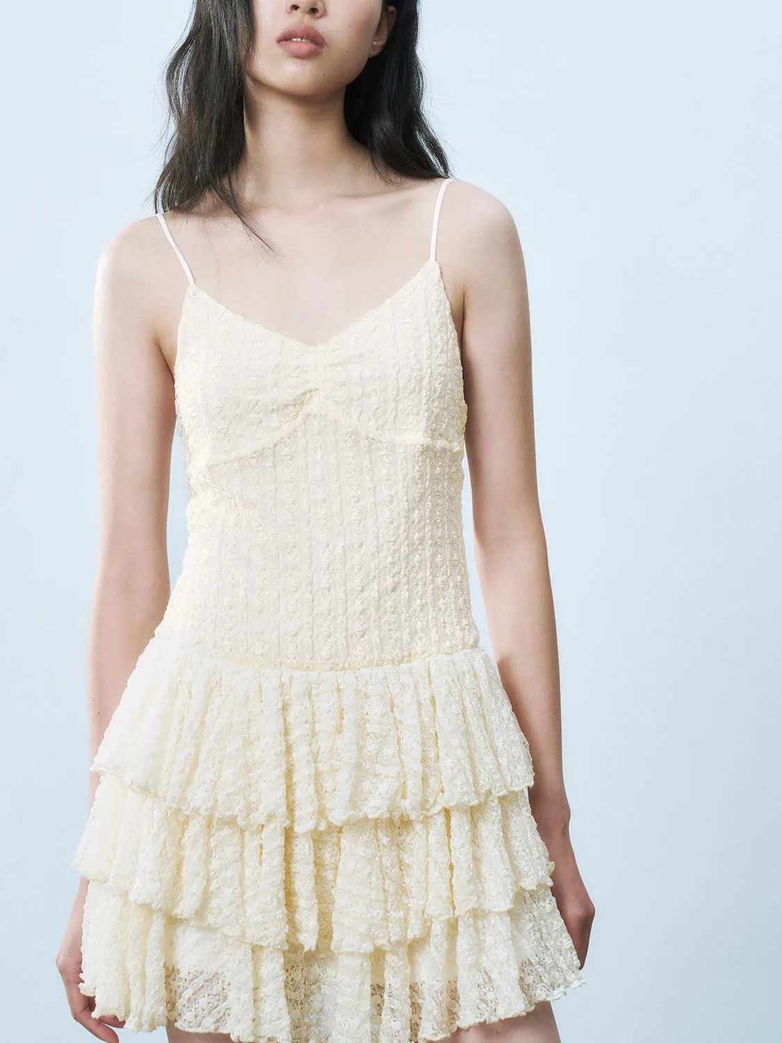 Cami Ruffle Hem Dresses sold by Urban Revivo product image thumbnail 5
