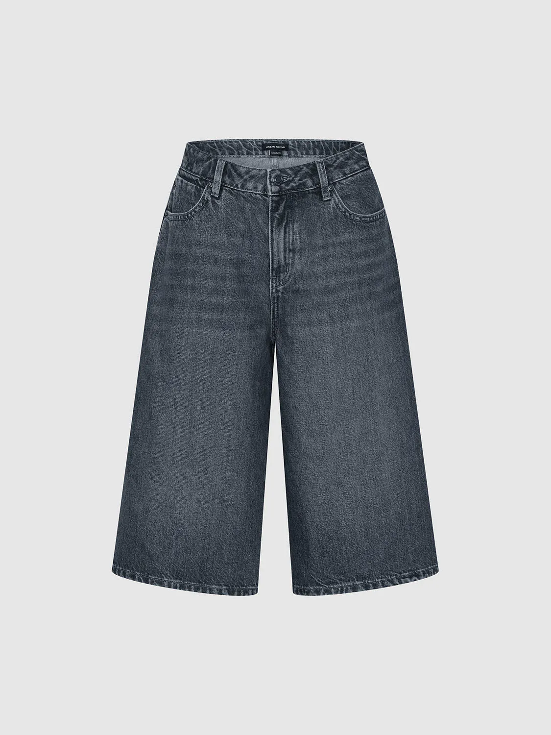 Mid-Length Denim Jeans sold by Urban Revivo