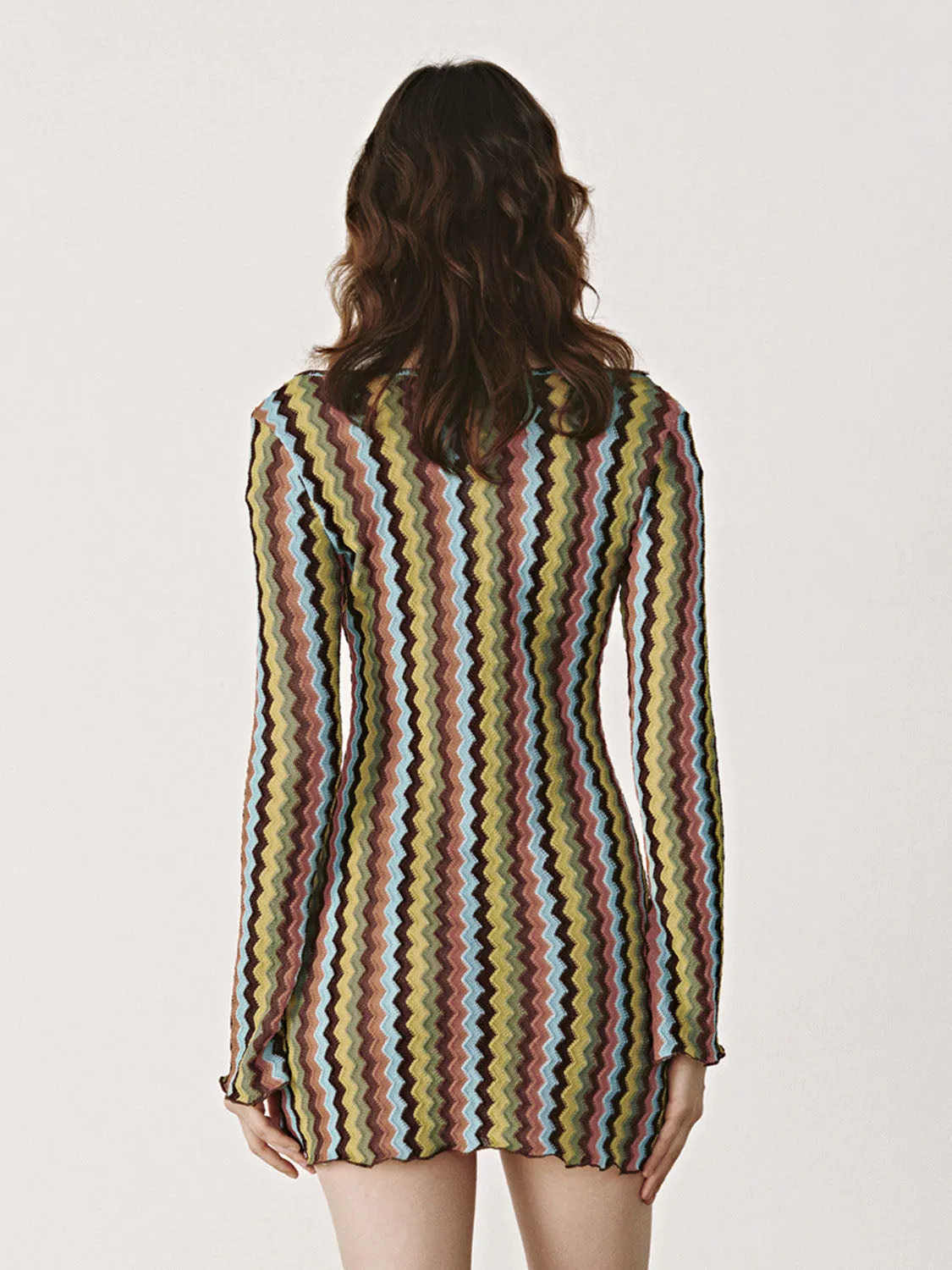 Chevron Skinny A-Line Dresses sold by Urban Revivo product image thumbnail 2