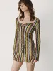 Chevron Skinny A-Line Dresses sold by Urban Revivo