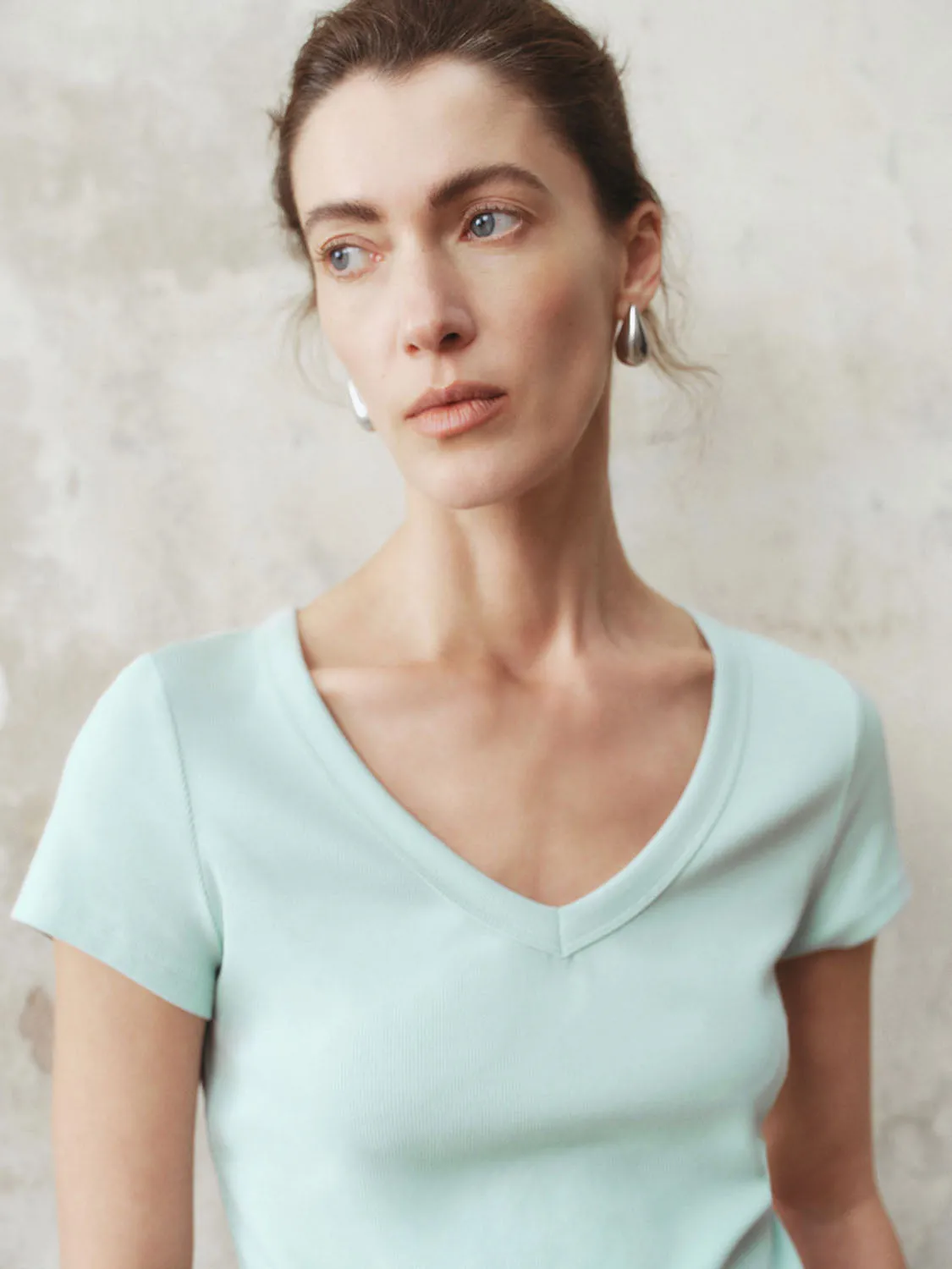 Skinny Short Sleeve T-Shirts sold by Urban Revivo product image thumbnail 5