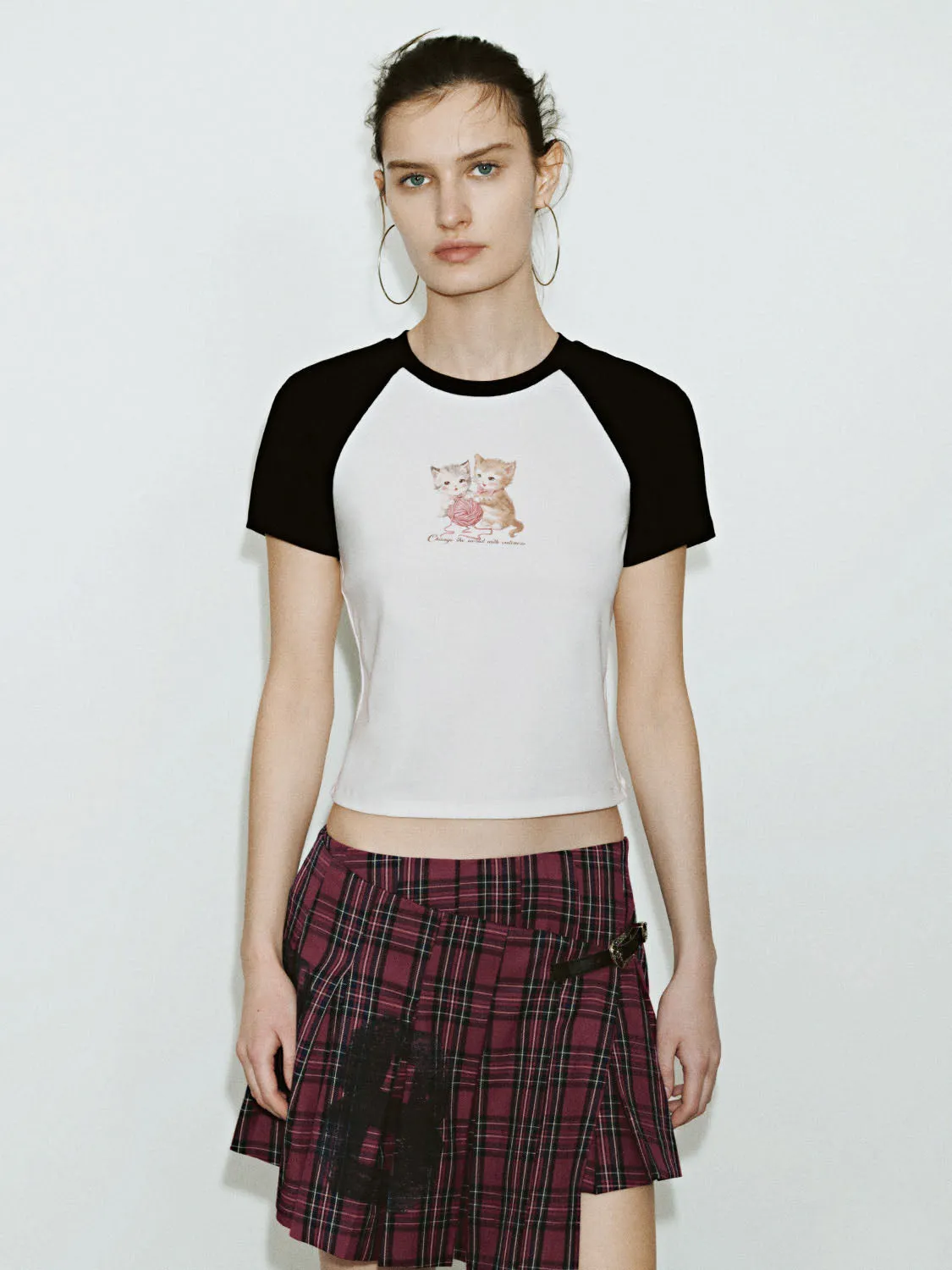 Raglan Sleeve Skinny T-Shirts sold by Urban Revivo