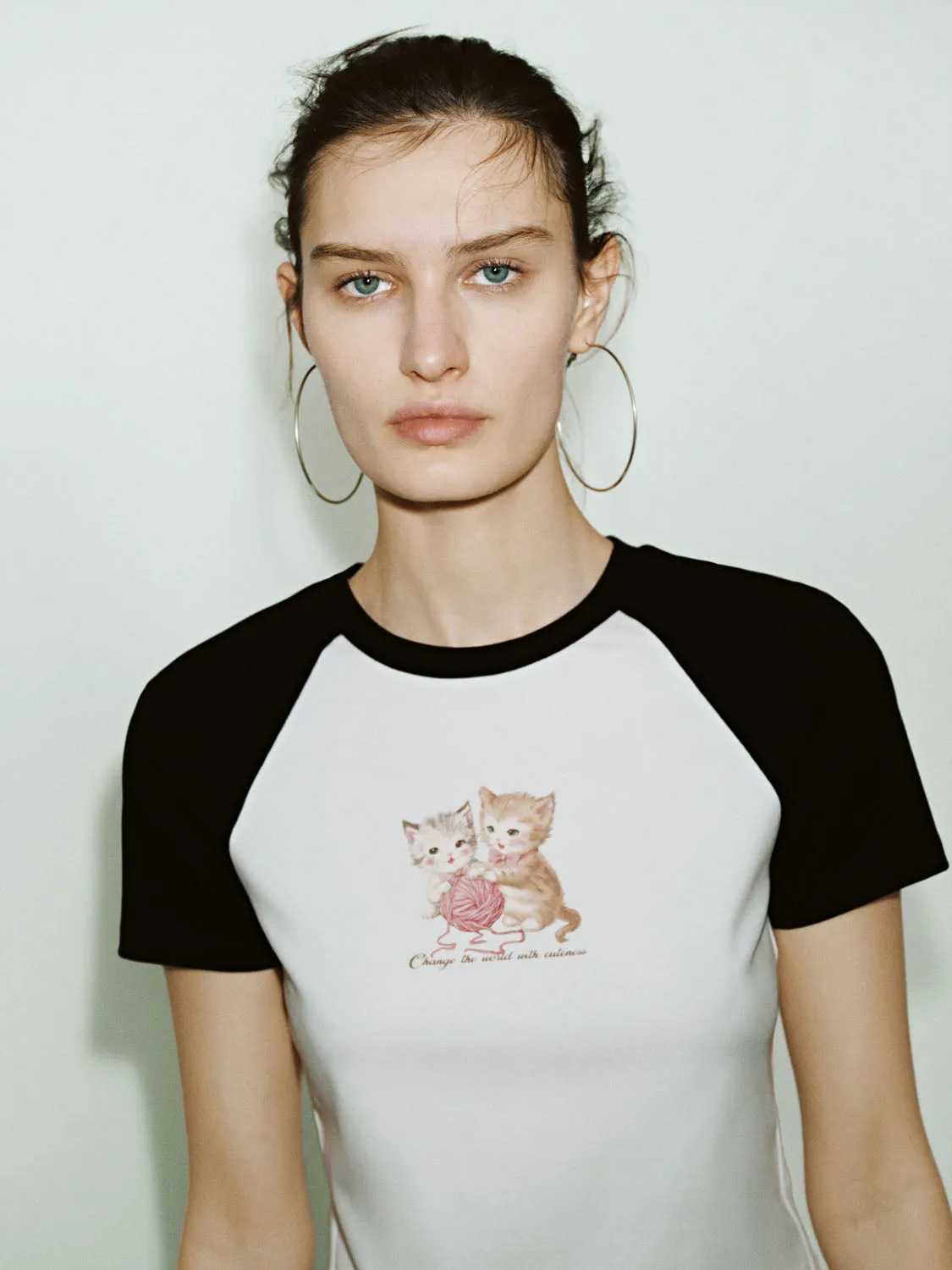 Raglan Sleeve Skinny T-Shirts sold by Urban Revivo product image thumbnail 5