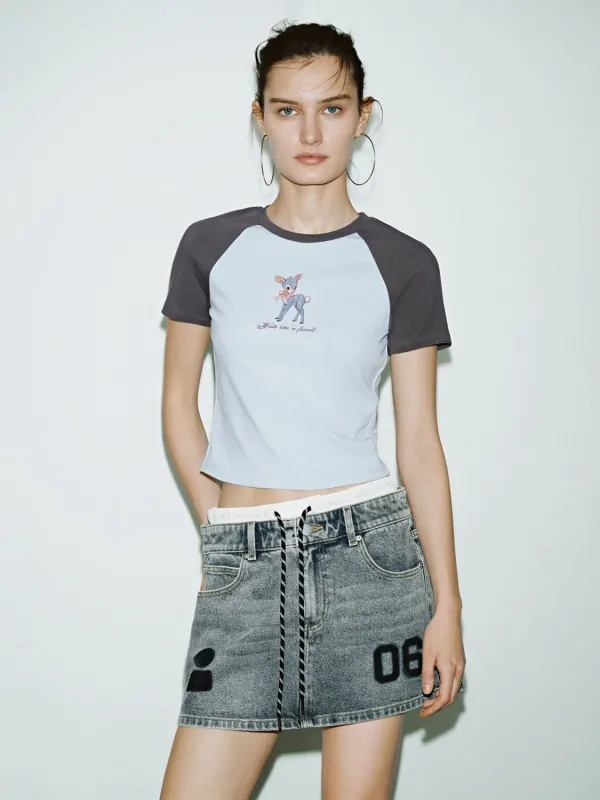 Raglan Sleeve Skinny T-Shirts sold by Urban Revivo