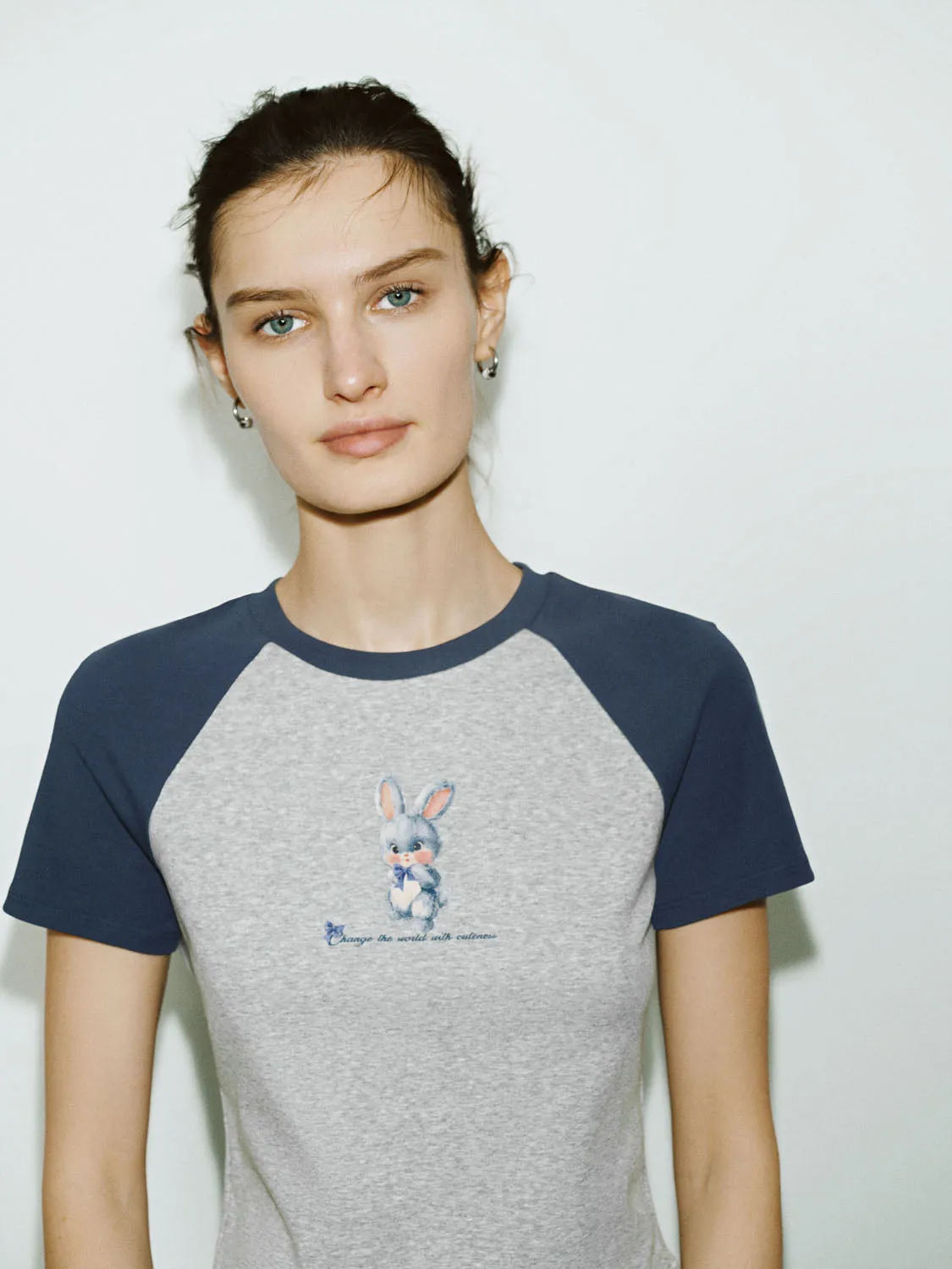 Raglan Sleeve Skinny T-Shirts sold by Urban Revivo product image thumbnail 5