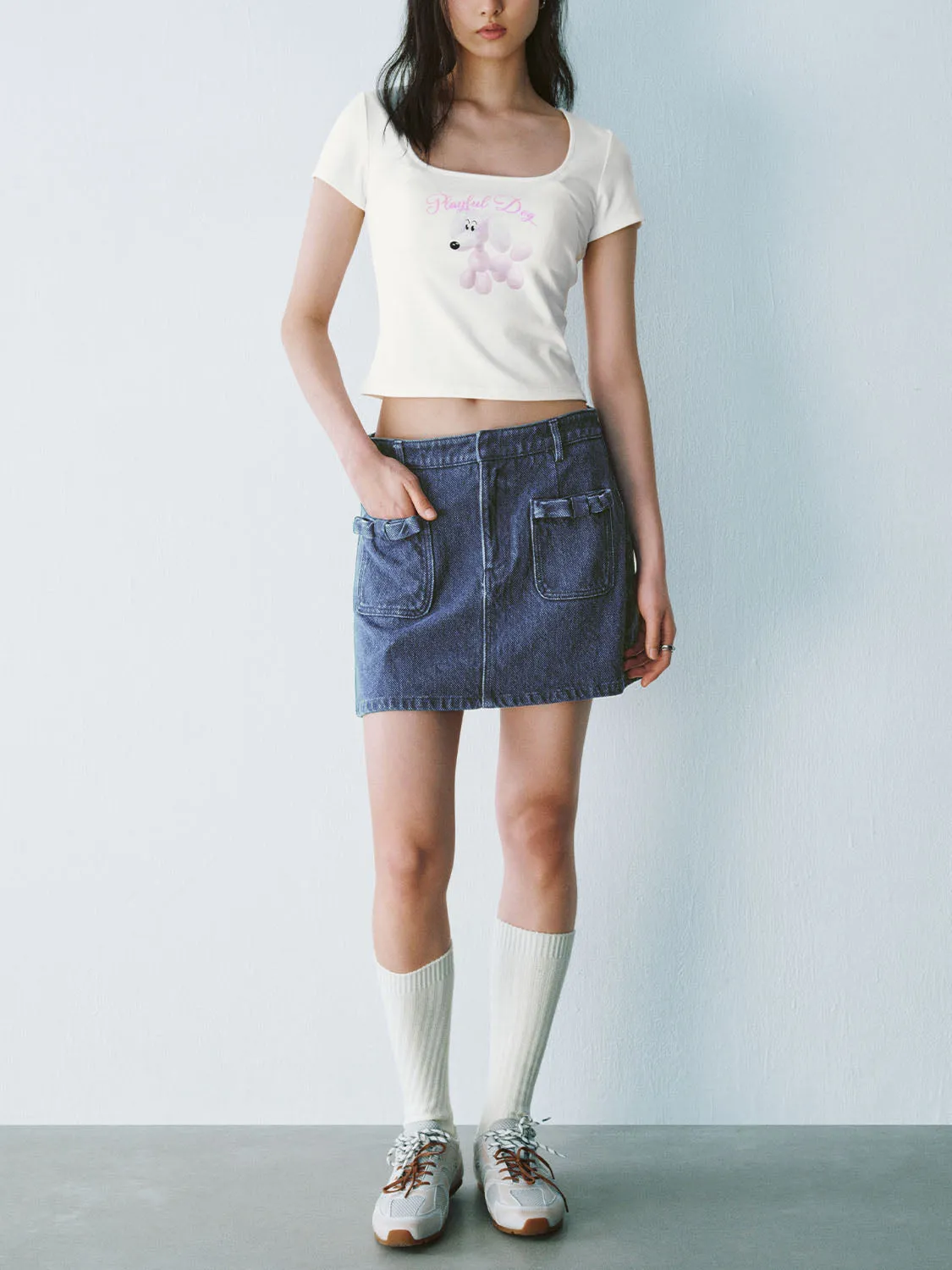 Skinny Short Sleeve T-Shirts sold by Urban Revivo product image thumbnail 4