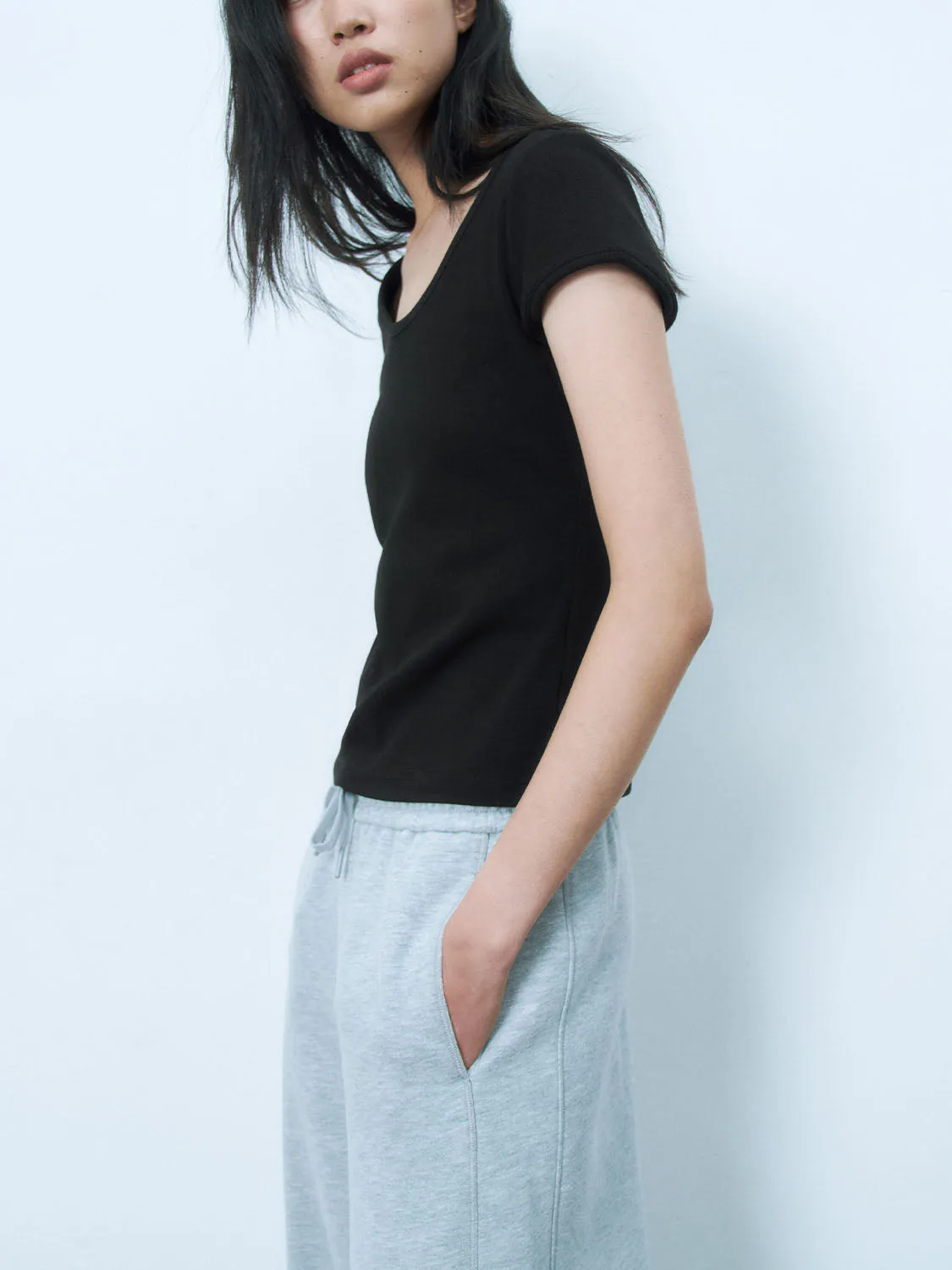 Skinny Short Sleeve T-Shirts sold by Urban Revivo product image thumbnail 3