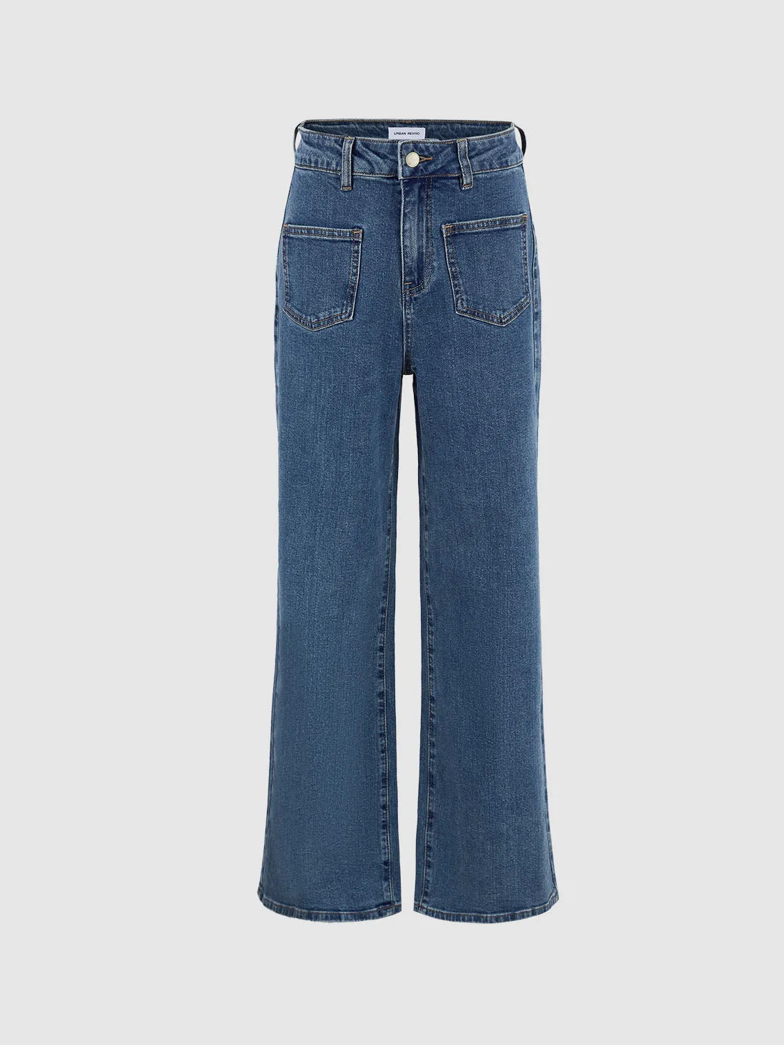 Wide-Leg Denim Jeans sold by Urban Revivo