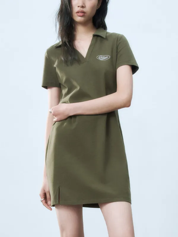 Lapel A-Line Mini Dresses sold by Urban Revivo