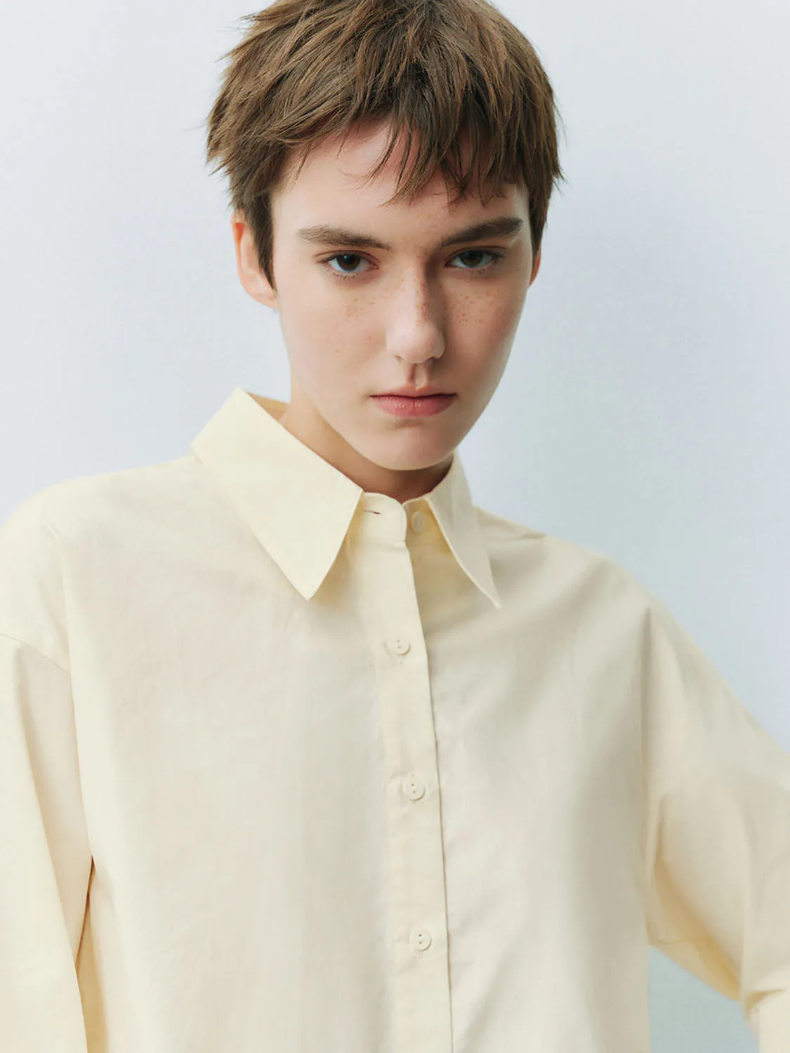 Cropped Shirt Collar Shirts sold by Urban Revivo product image thumbnail 5