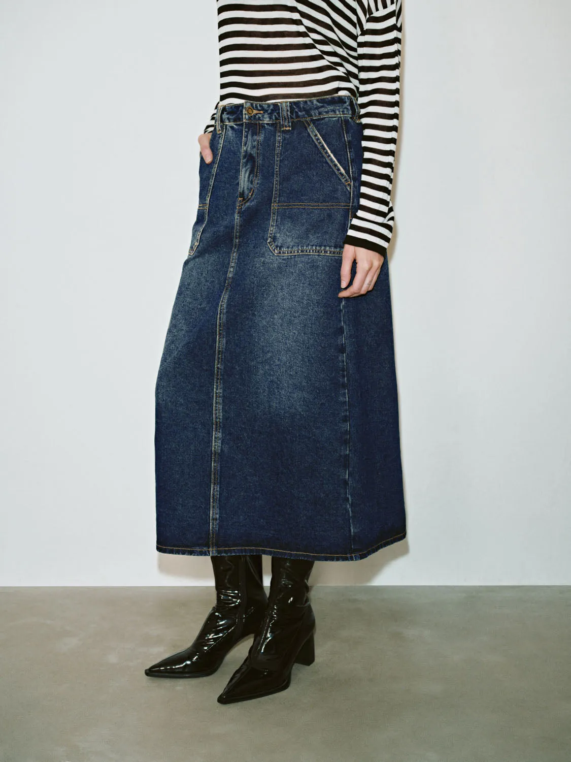 Denim Skirts sold by Urban Revivo product image thumbnail 3