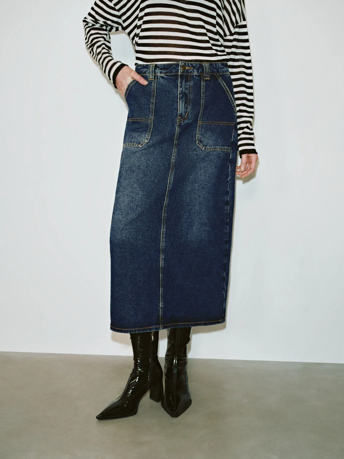 Denim Skirts sold by Urban Revivo product image thumbnail 2