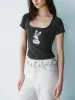 U-Neck Skinny T-Shirts sold by Urban Revivo