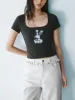 U-Neck Skinny T-Shirts sold by Urban Revivo