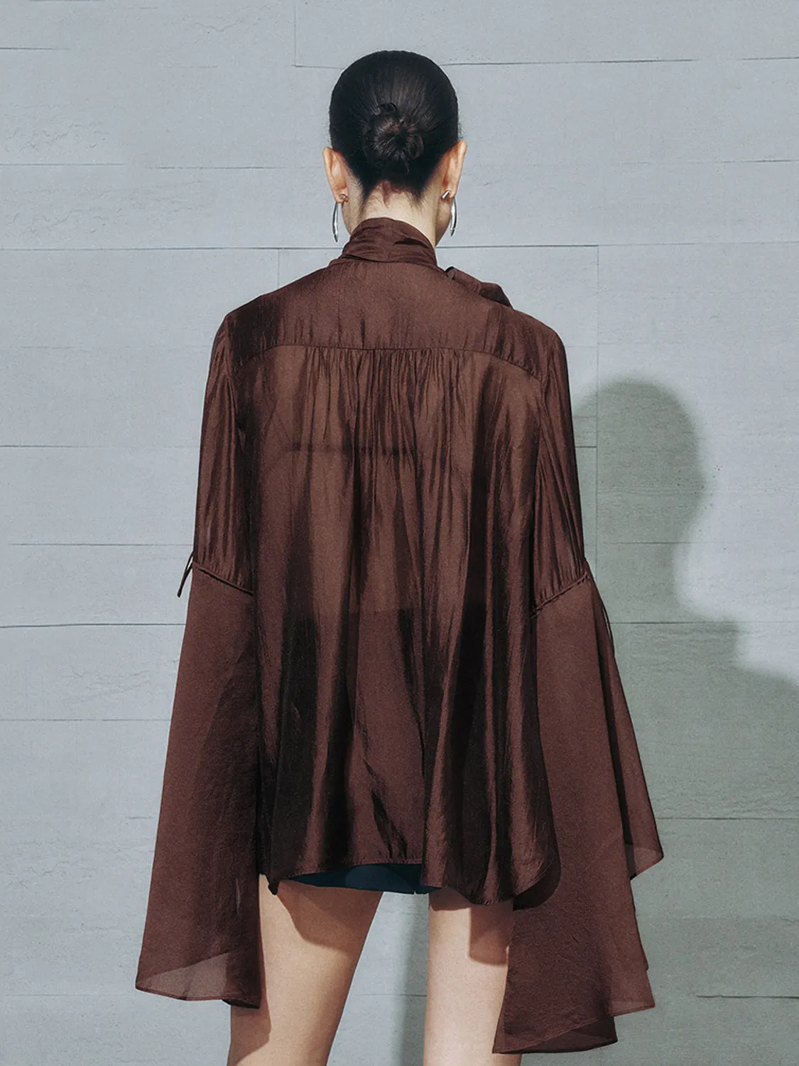 Ruffle Hem Oversized Shirts sold by Urban Revivo product image thumbnail 2