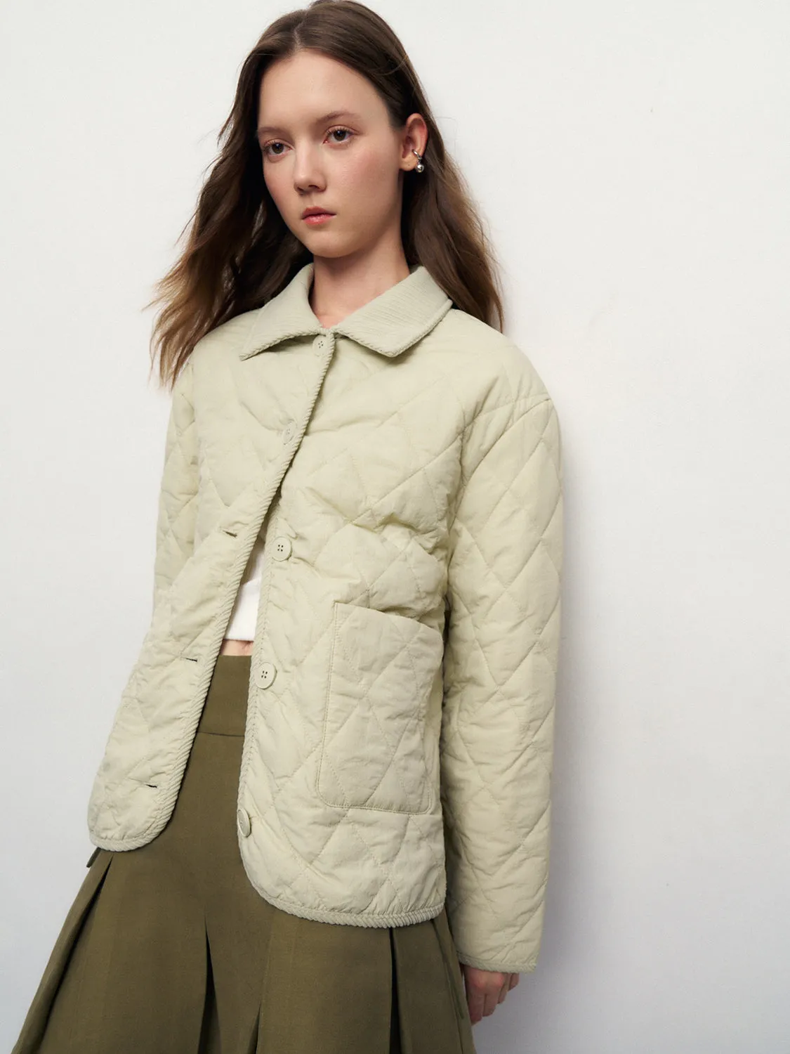 Button Up Padded Coats sold by Urban Revivo product image thumbnail 2