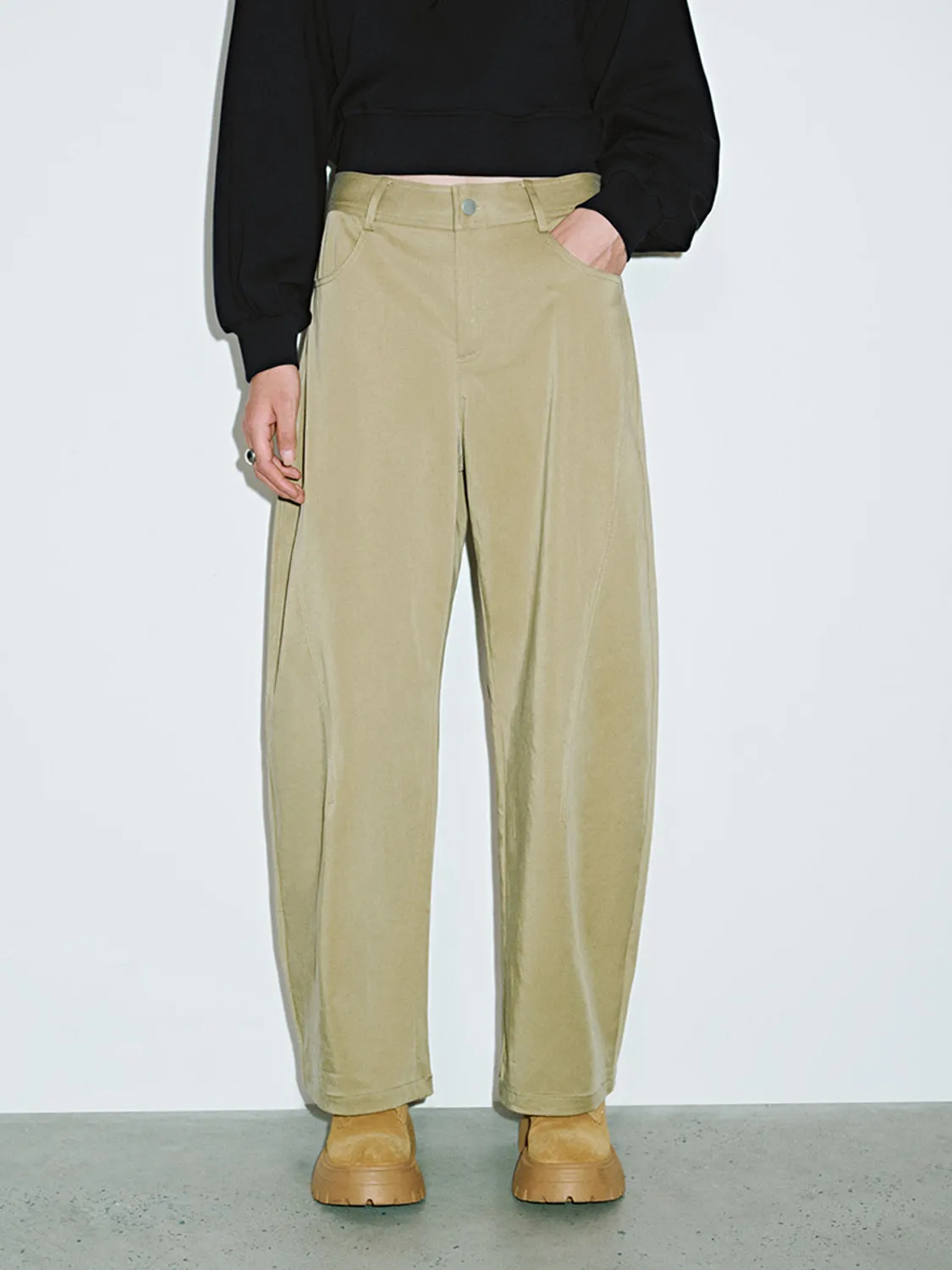 Curved-Leg Pants sold by Urban Revivo product image thumbnail 2