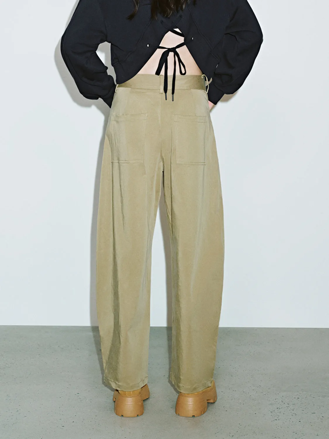 Curved-Leg Pants sold by Urban Revivo product image thumbnail 3