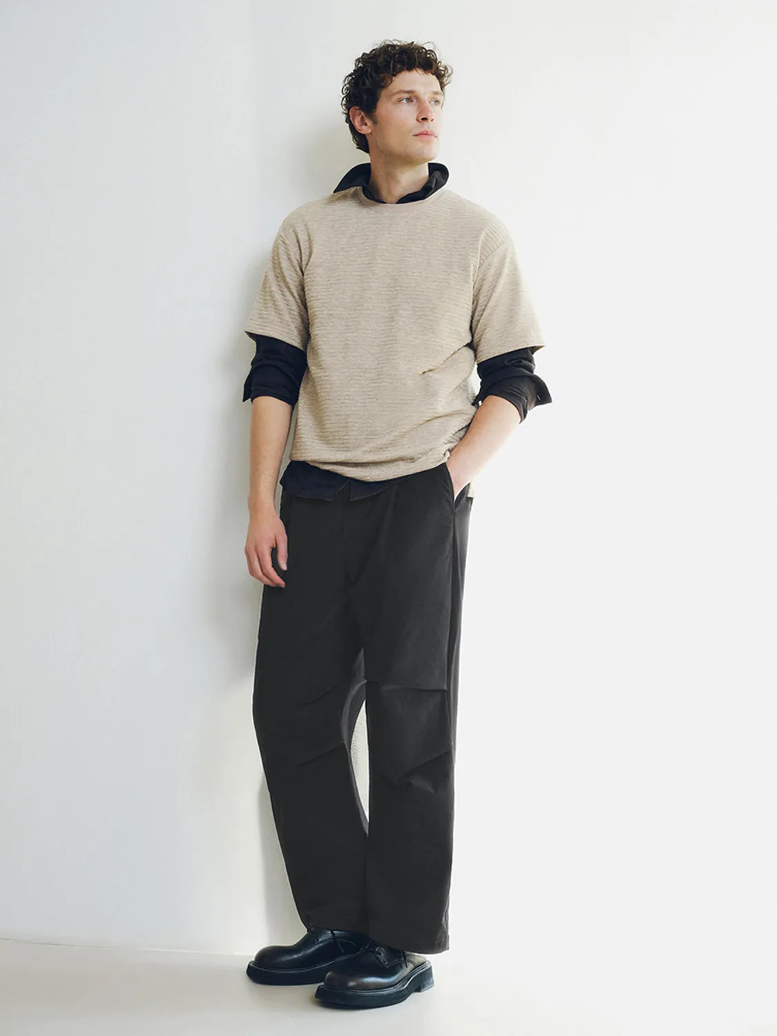 Loose Short Sleeve T-Shirts sold by Urban Revivo product image thumbnail 4