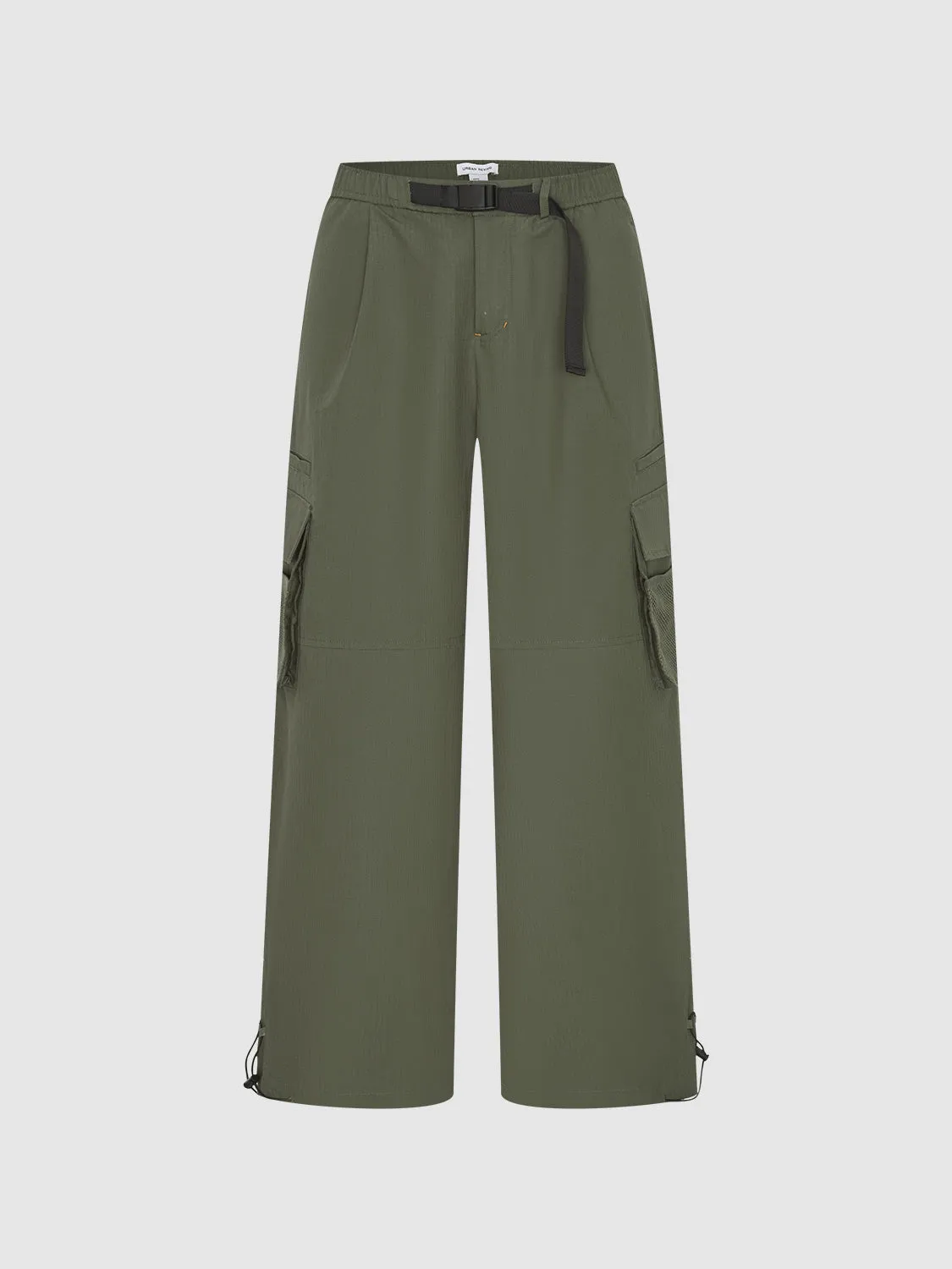 Flap Pocket Wide-Leg Pants sold by Urban Revivo product image thumbnail 2