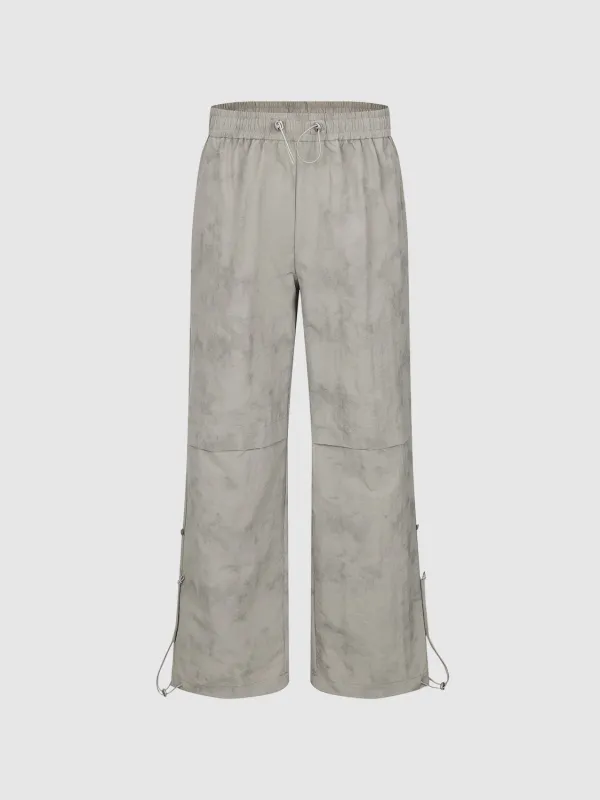 Drawstring Hem Wide-Leg Pants sold by Urban Revivo