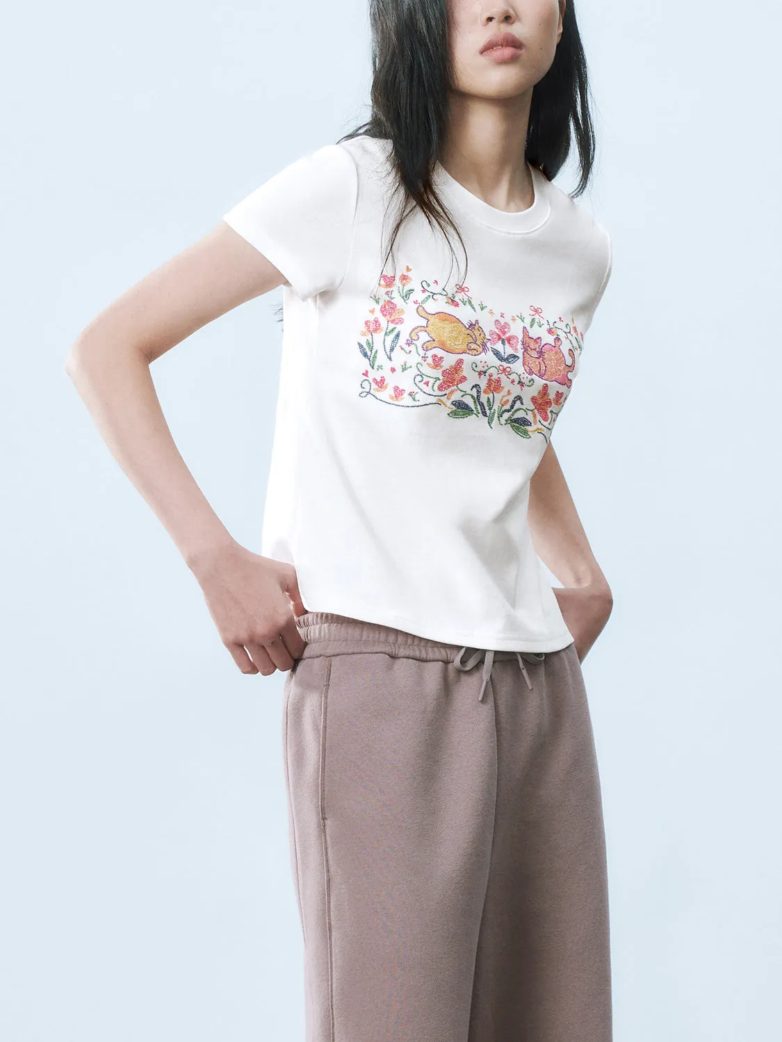 Regular Short Sleeve T-Shirts sold by Urban Revivo product image thumbnail 2