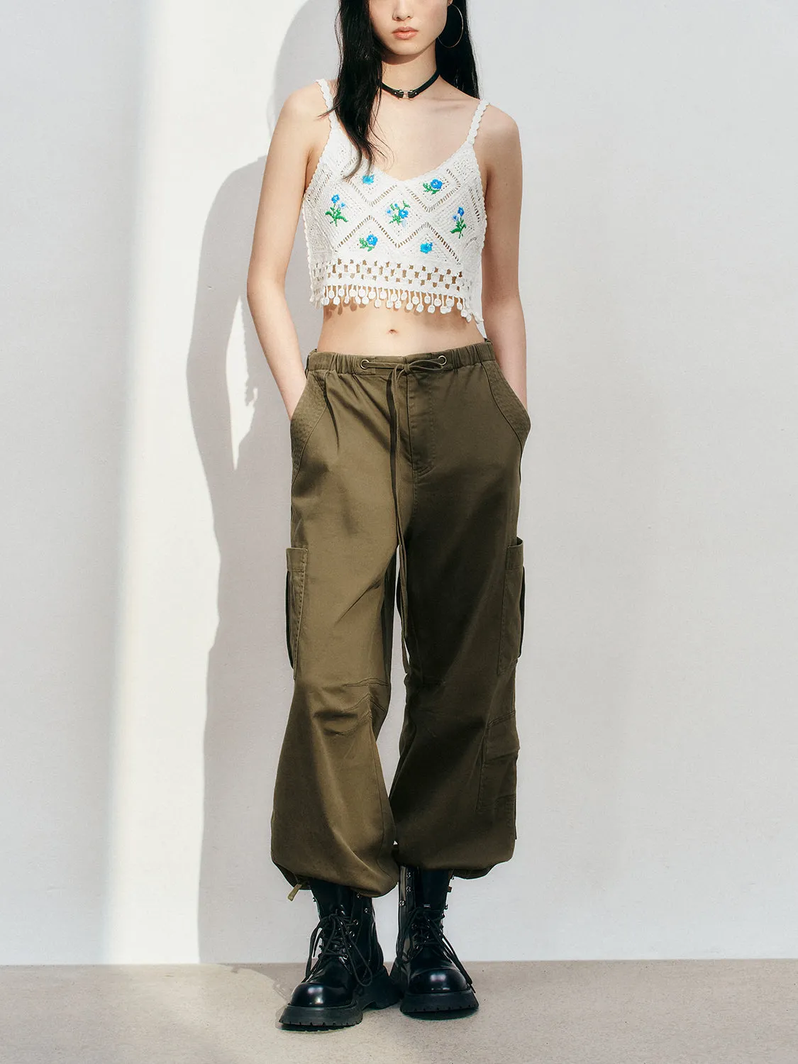 Wide-Leg Pants sold by Urban Revivo product image thumbnail 5
