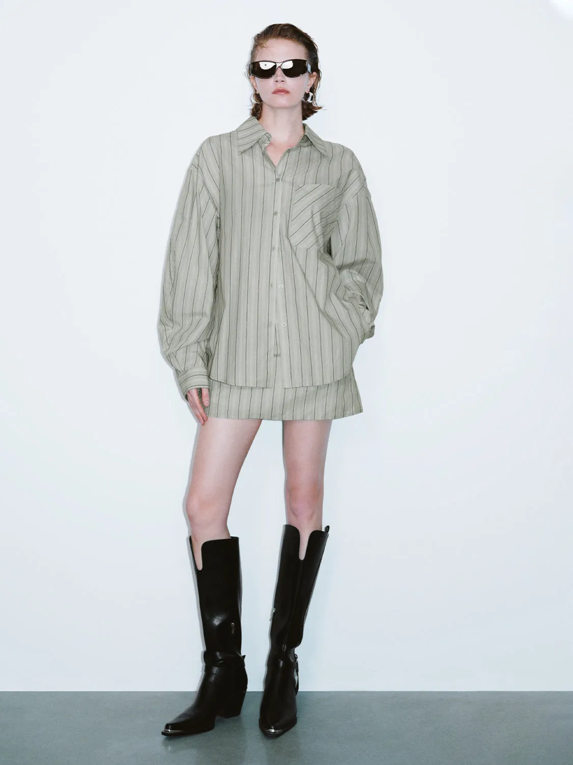 Striped Long Sleeve Shirts sold by Urban Revivo product image thumbnail 5