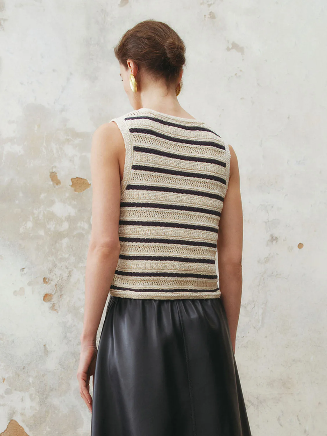 Striped Knitted Waistcoats sold by Urban Revivo product image thumbnail 2