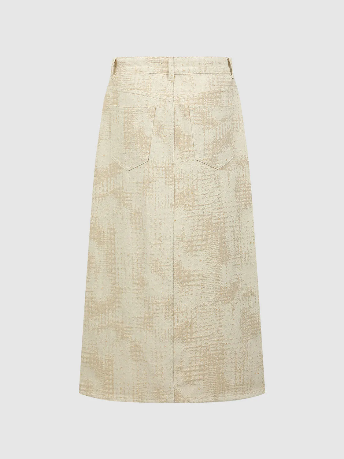 Split Hem Denim Skirts sold by Urban Revivo product image thumbnail 2