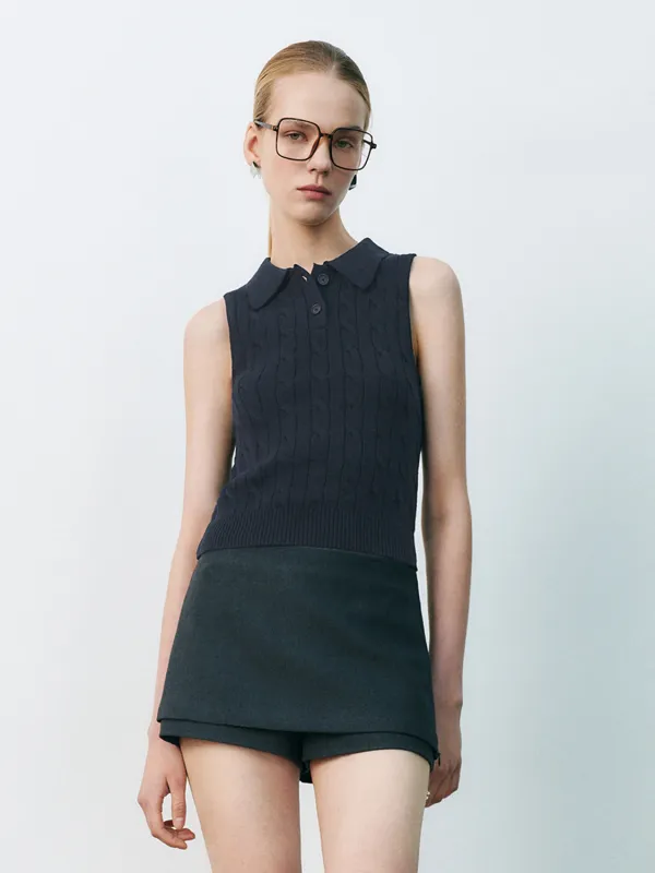 Sleeveless Knitted Vests sold by Urban Revivo