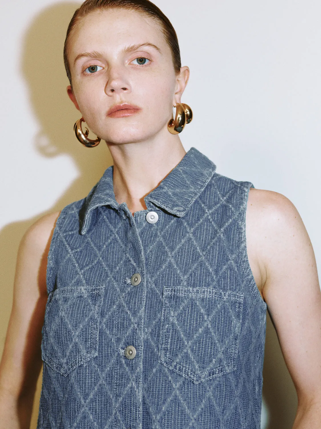 Sleeveless Denim Jackets sold by Urban Revivo product image thumbnail 4