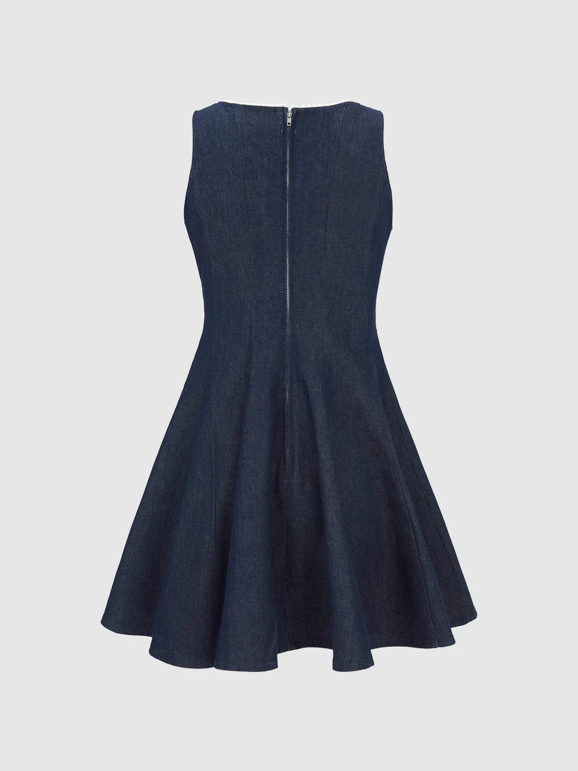 Sleeveless Denim Dresses sold by Urban Revivo product image thumbnail 2
