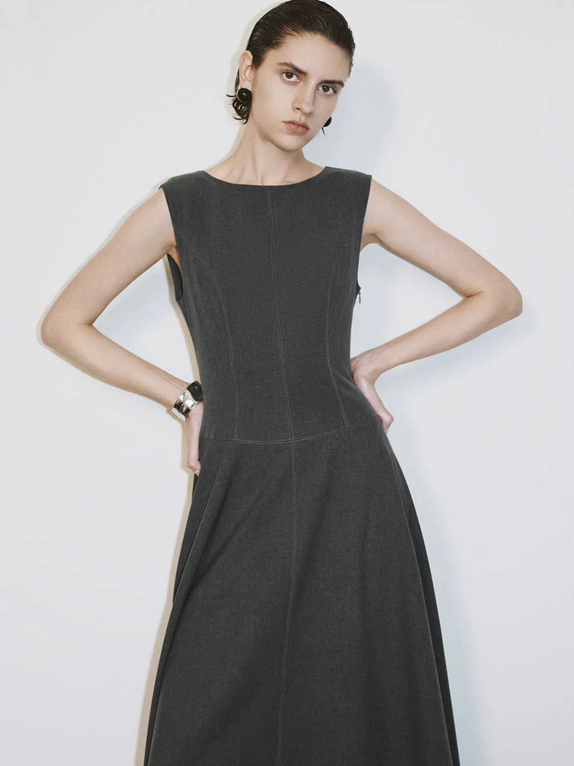 Sleeveless A-Line Dresses sold by Urban Revivo product image thumbnail 3