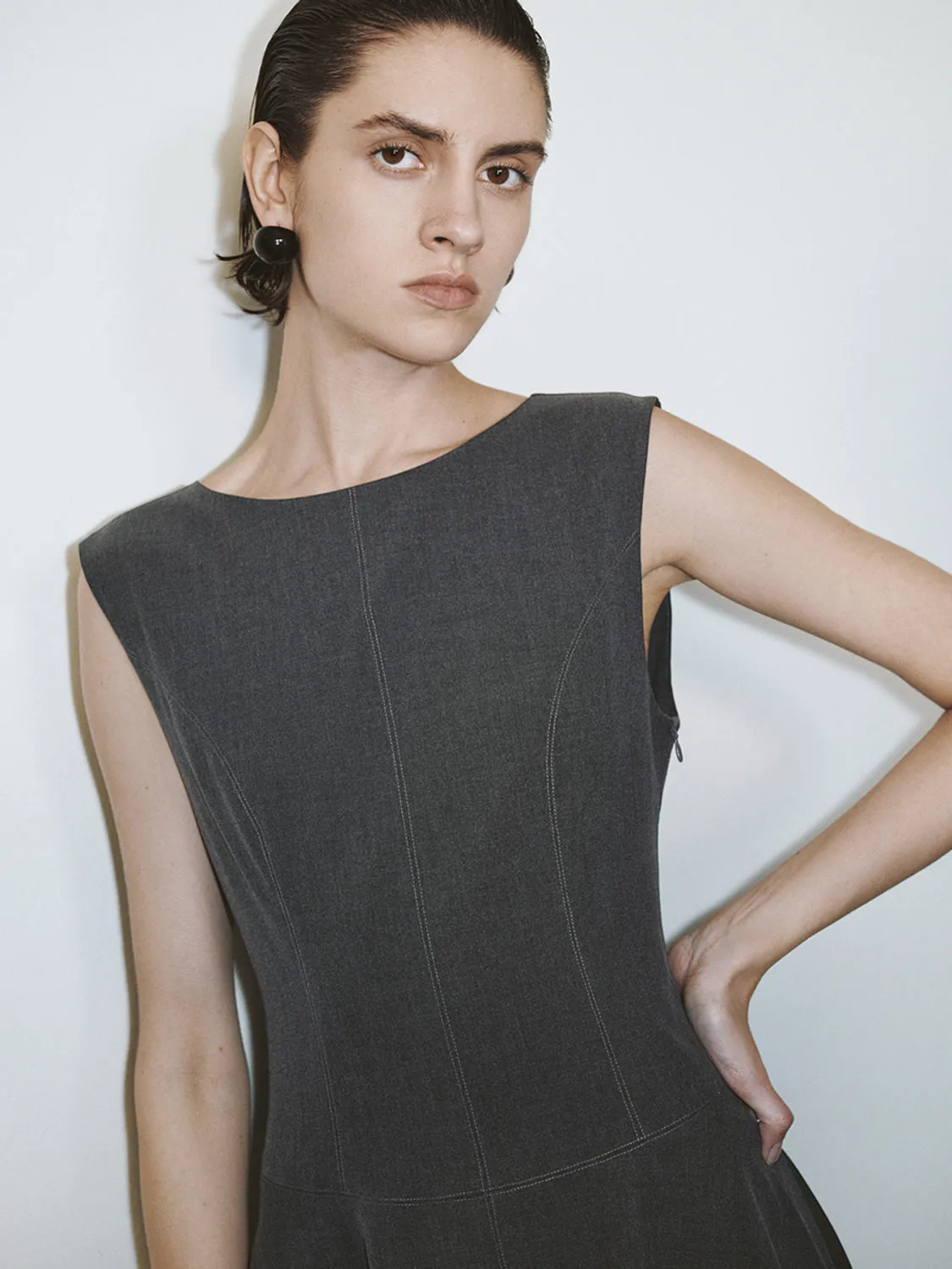 Sleeveless A-Line Dresses sold by Urban Revivo product image thumbnail 5