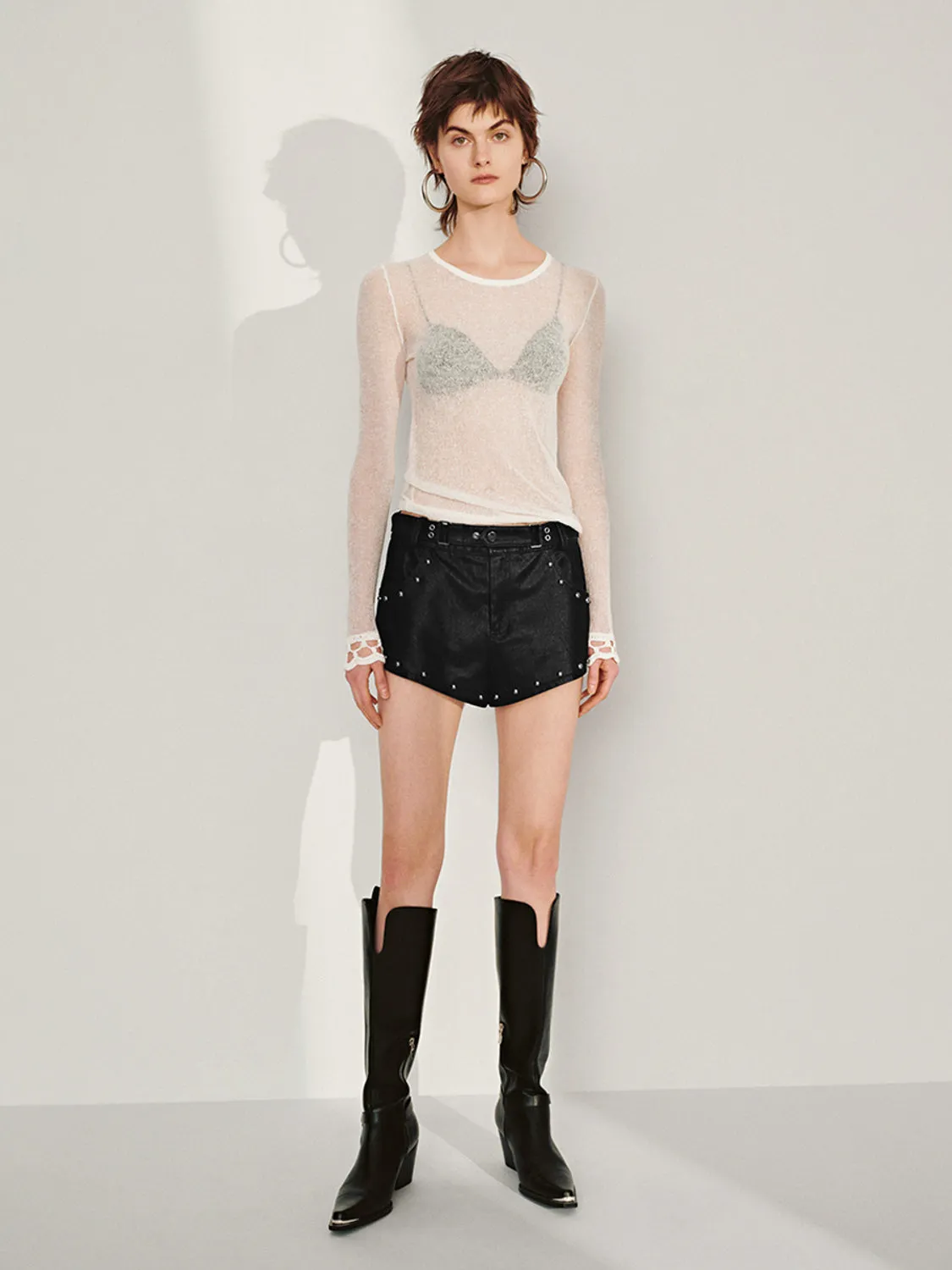 Skinny Knitted T-Shirts sold by Urban Revivo product image thumbnail 4