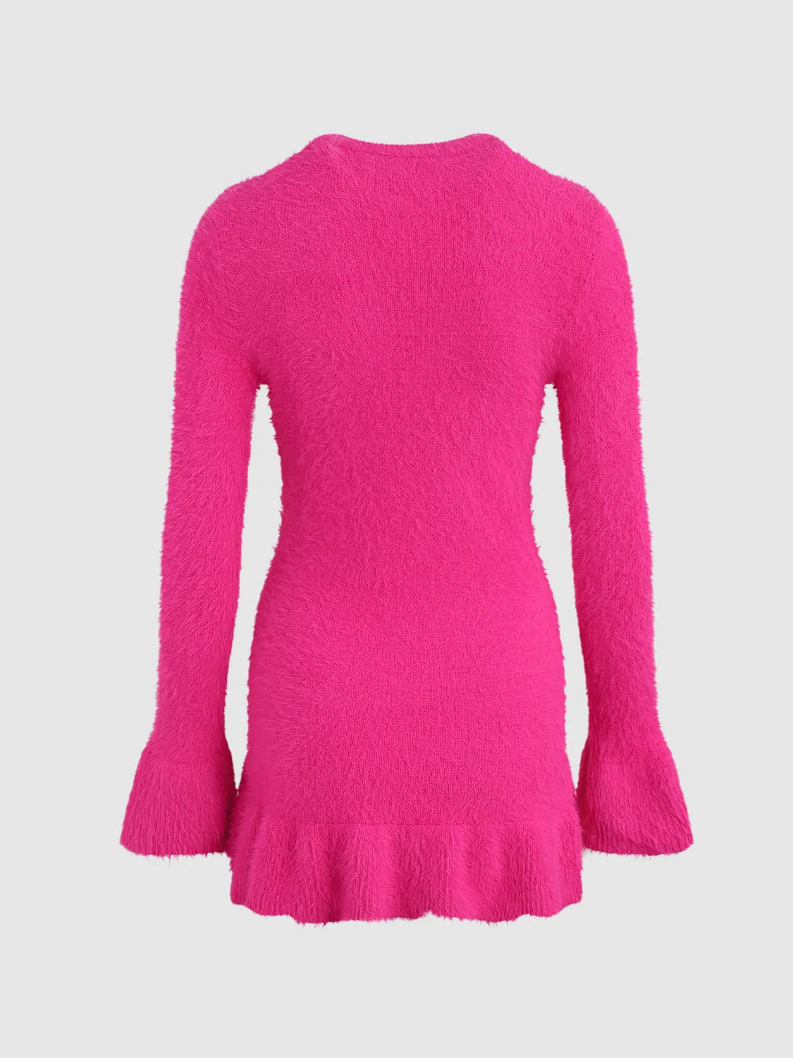 Ruffle Hem Skinny Knitted Dresses sold by Urban Revivo product image thumbnail 2
