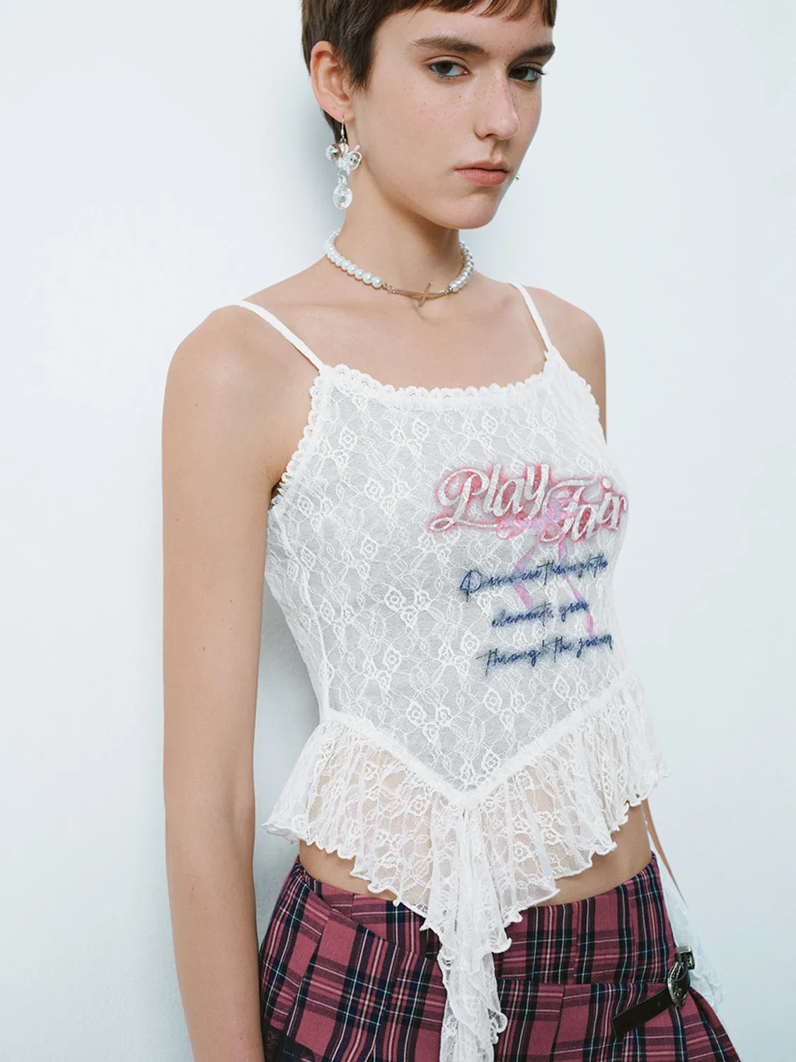 Ruffle Cami Tops sold by Urban Revivo product image thumbnail 3