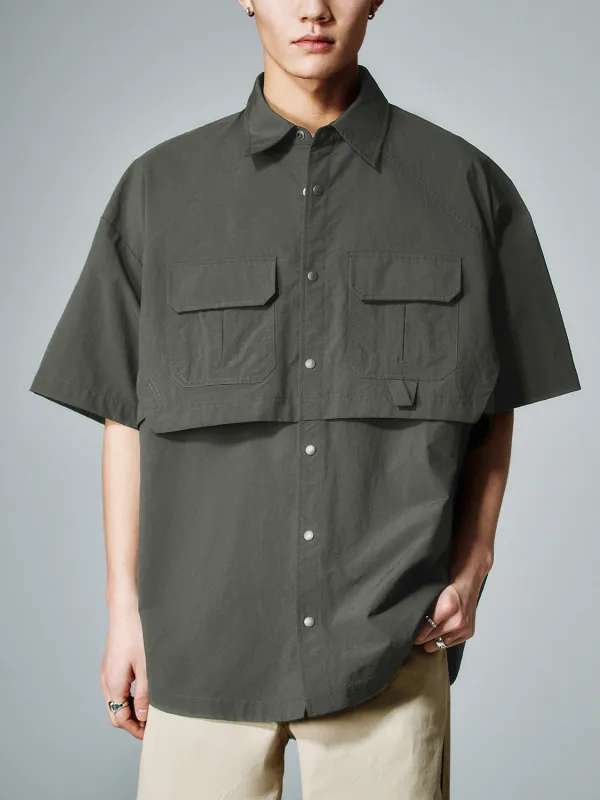 Oversized Short Sleeve Shirts sold by Urban Revivo