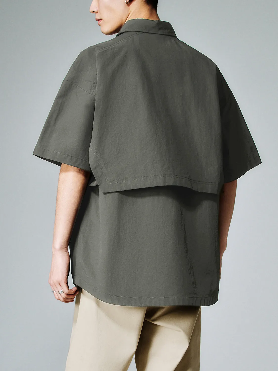 Oversized Short Sleeve Shirts sold by Urban Revivo product image thumbnail 2
