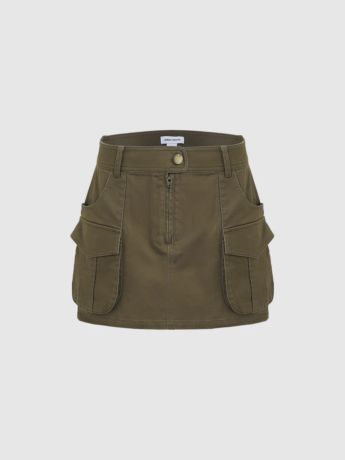 Mini A-Line Cargo Skirts sold by Urban Revivo