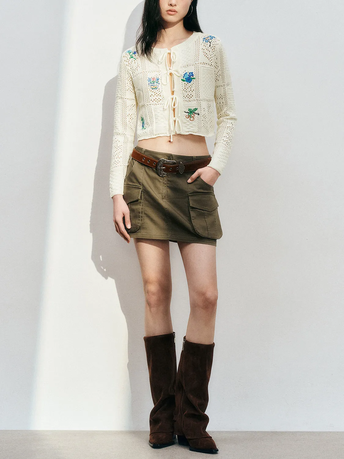 Mini A-Line Cargo Skirts sold by Urban Revivo product image thumbnail 5