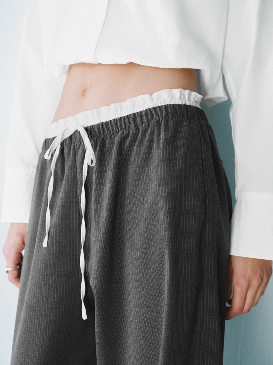 Loose Wide-Leg Pants sold by Urban Revivo product image thumbnail 4