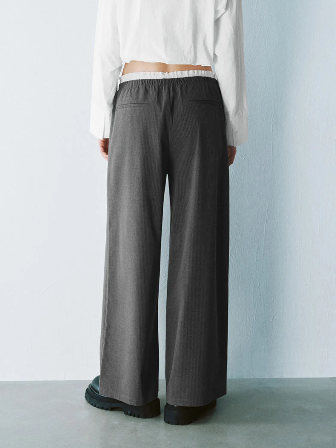 Loose Wide-Leg Pants sold by Urban Revivo product image thumbnail 3