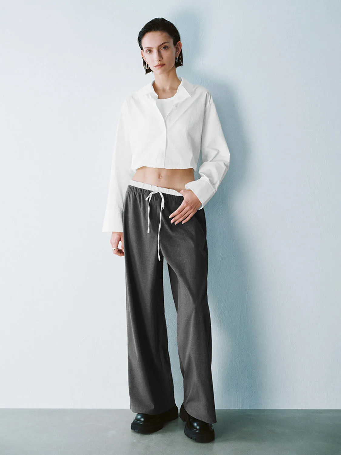 Loose Wide-Leg Pants sold by Urban Revivo product image thumbnail 5