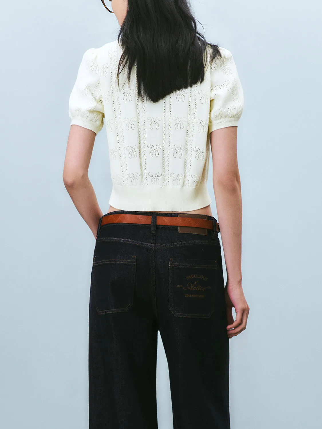 Knitted Short Sleeve Cardigans sold by Urban Revivo product image thumbnail 2