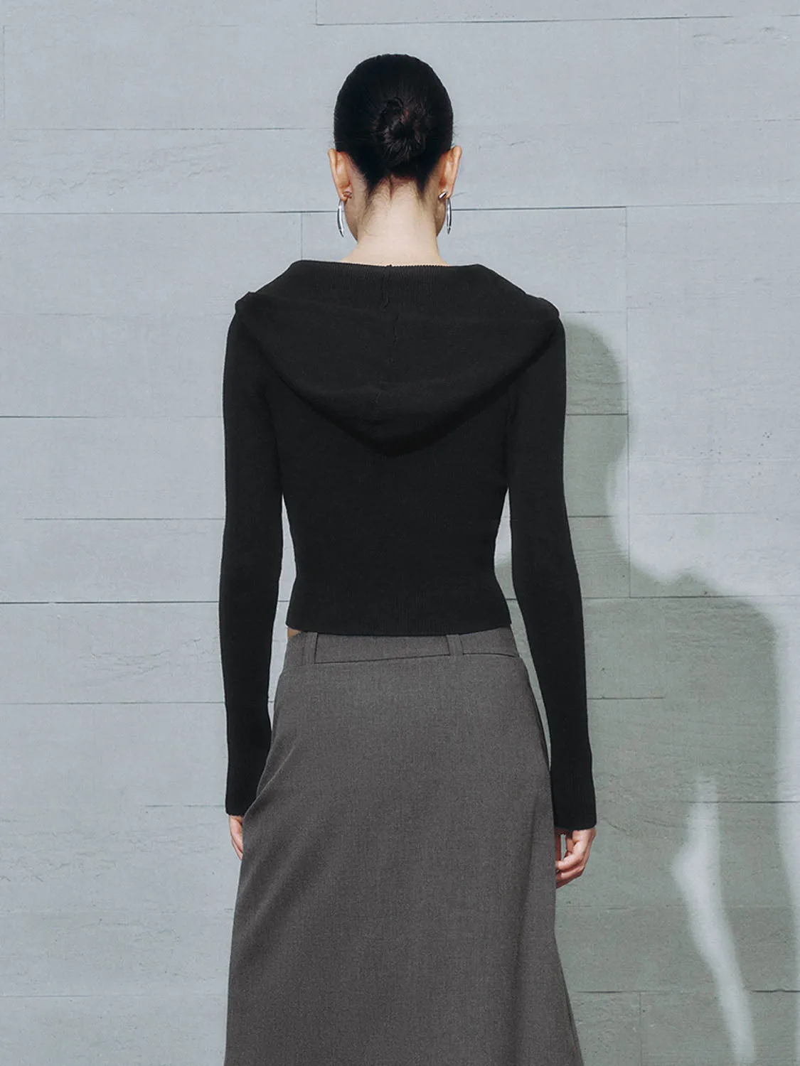 Hoodie Knitted Cardigans sold by Urban Revivo product image thumbnail 2