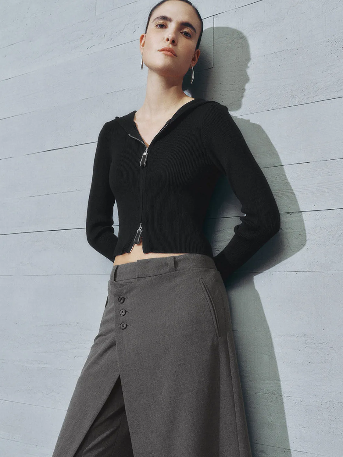 Hoodie Knitted Cardigans sold by Urban Revivo product image thumbnail 5